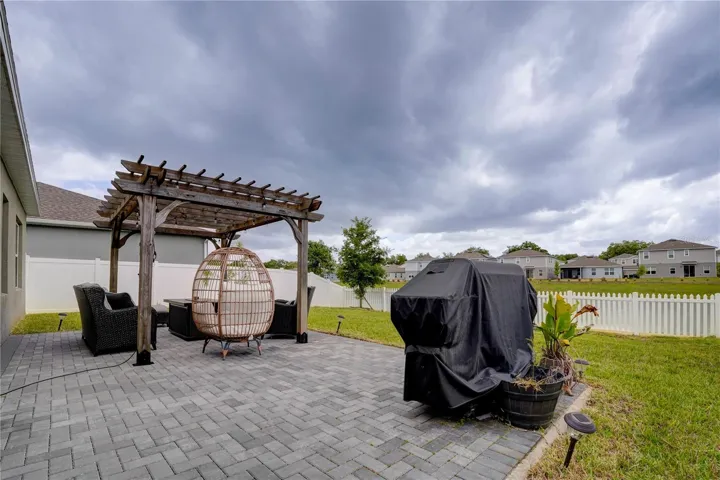 Patio Area With Pavers with Water Views