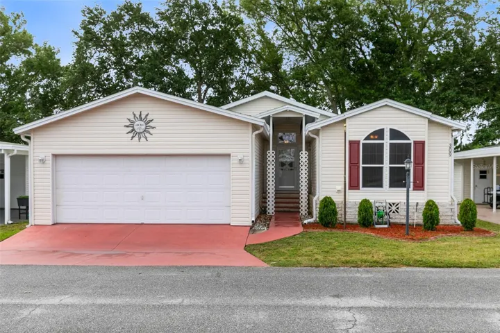 Front Elevation w/ 2 car attached garage