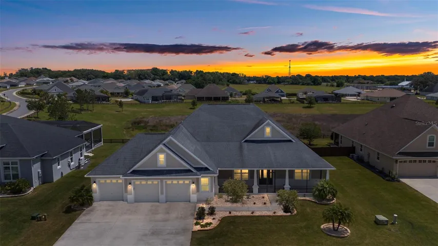 Twilight Front Elevation