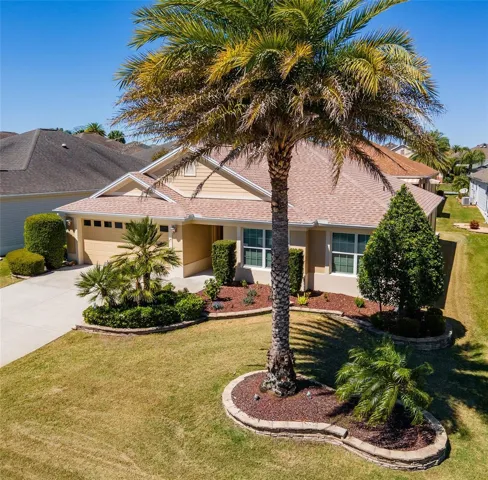 AERIAL FRONT EXTERIOR - 923 Vanilla Leaf Place in the VILLAGE of SANIBEL - CEDAR Designer w/ 3 BR/2 BA/2 Car Garage