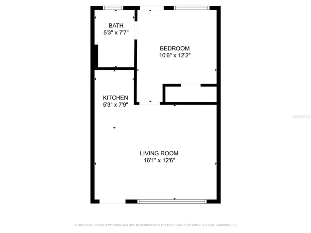 Floor plan with approximate dimensions