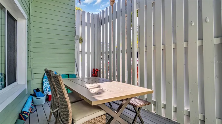 Private outdoor patio