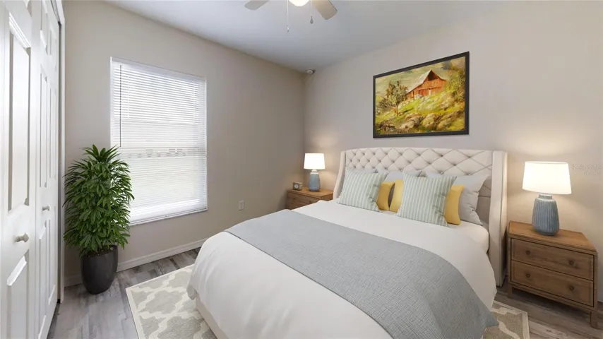 Virtually Staged Bedroom