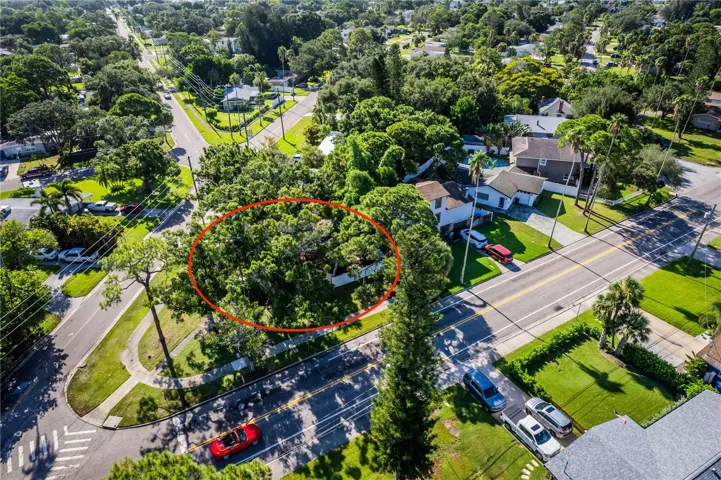 Great corner lot allows the home to sit well off the street