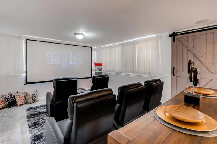 Upscale theater style seating may make this your favorite spot in the home
