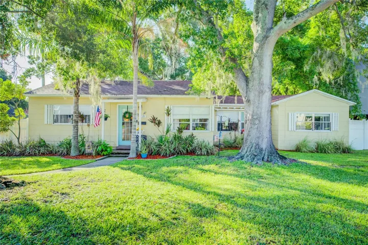 Large corner lot allows a great setting for your new sprawling home with mature landscaping