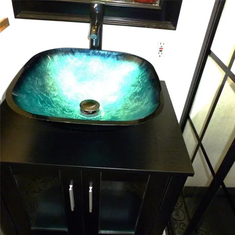 You will have to see the designer sink to truly appreciate how lovely it is