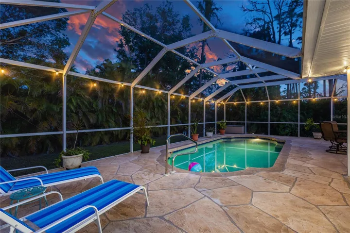 Pool Lounge Dusk