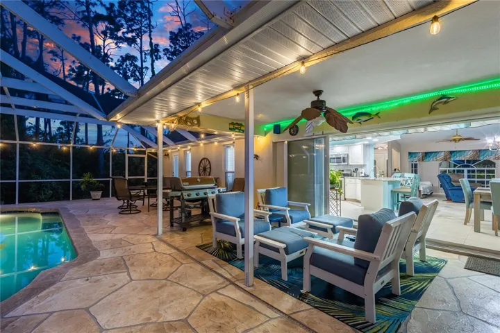 Covered Patio Dusk - P. A. R. T. Y? Because you gotta!
