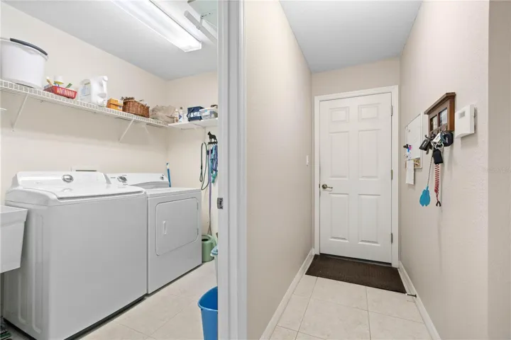 Interior Laundry and Garage Entry