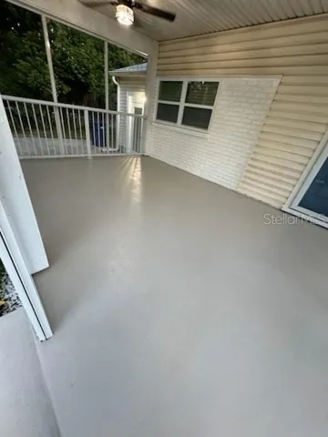 New epoxy floors in front porch.