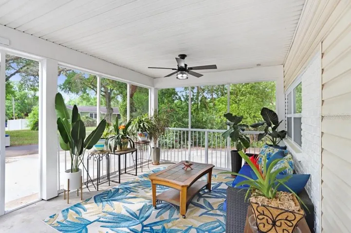 Screened-in Covered Front Porch