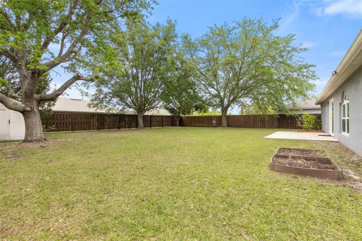 Fenced in yard