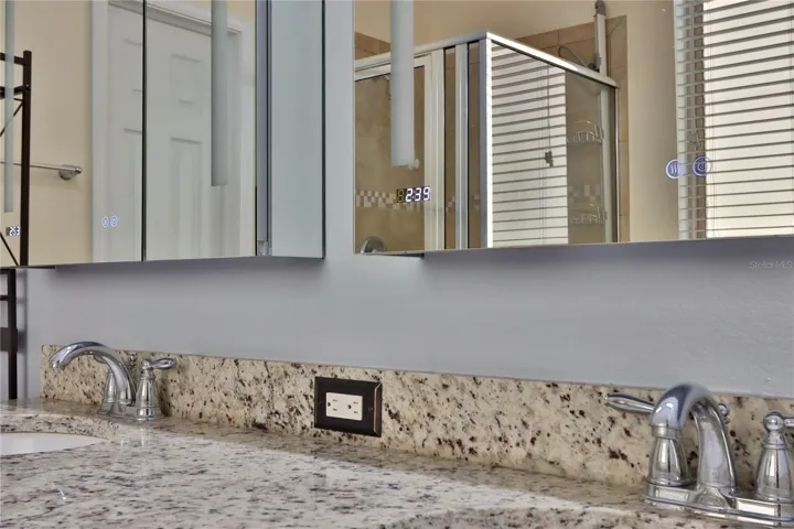 Dual Sink Vanity, Mirror Medicine with LED.
