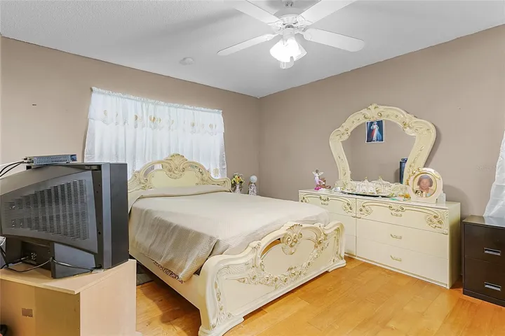Wood floored primary suite