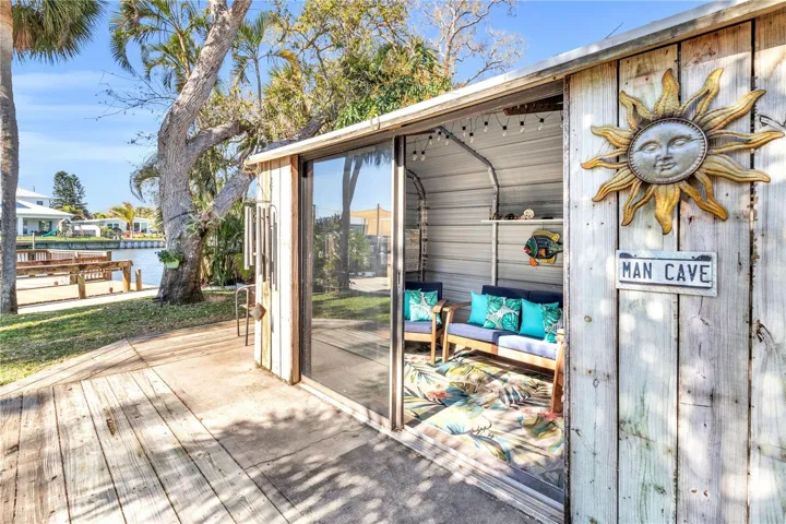 Shed/man cave with a/c unit