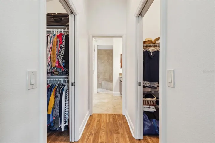 DUAL CLOSETS   NO SHARING!!