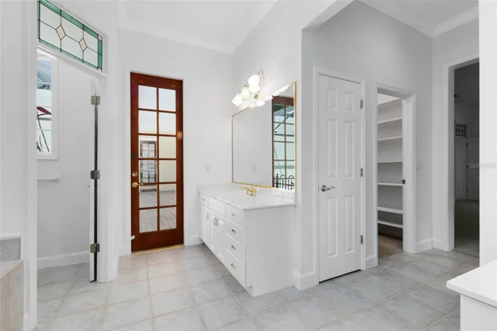 Primary suite ensuite bath and closets