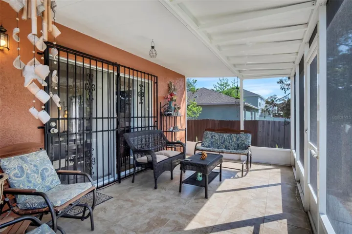 Screened and Covered Patio