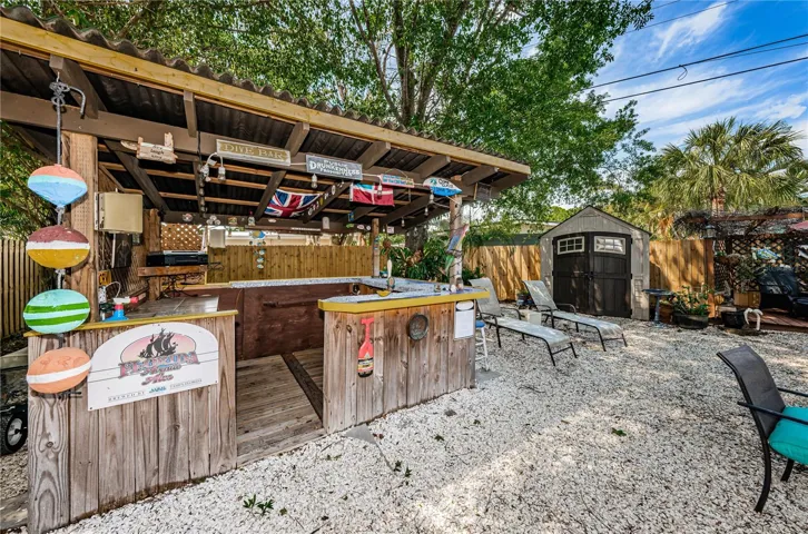 Outdoor space filled with Florida charm and ready to entertain.