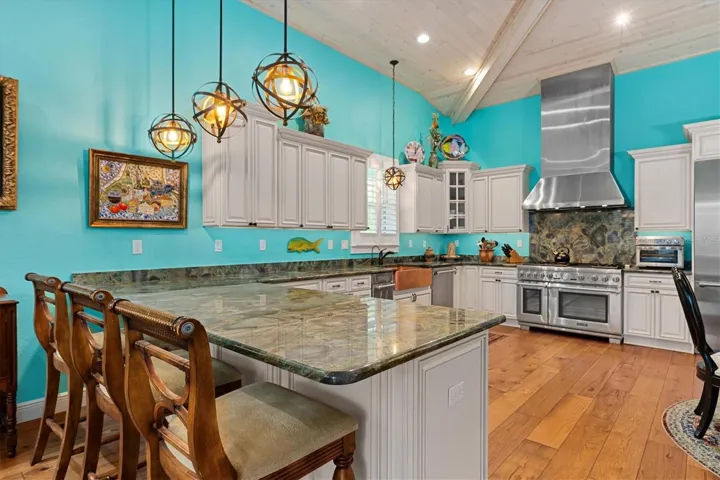 The heart of the home... gourmet kitchen..