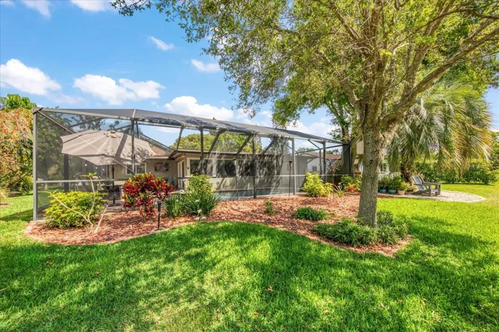 Back yard landscaped for privacy & a lush view~