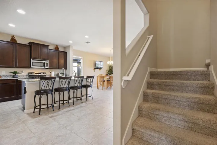 Kitchen and Stairs View