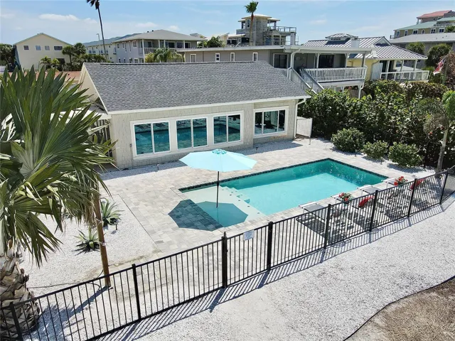 Custom Pool with Sun Shelf and Umbrella Holder