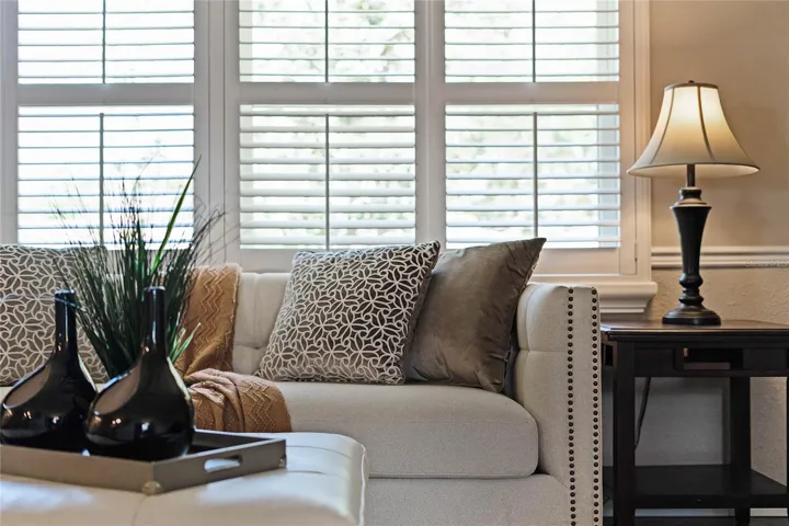 Custom Plantation Shutters + Energy-efficient dual pane windows
