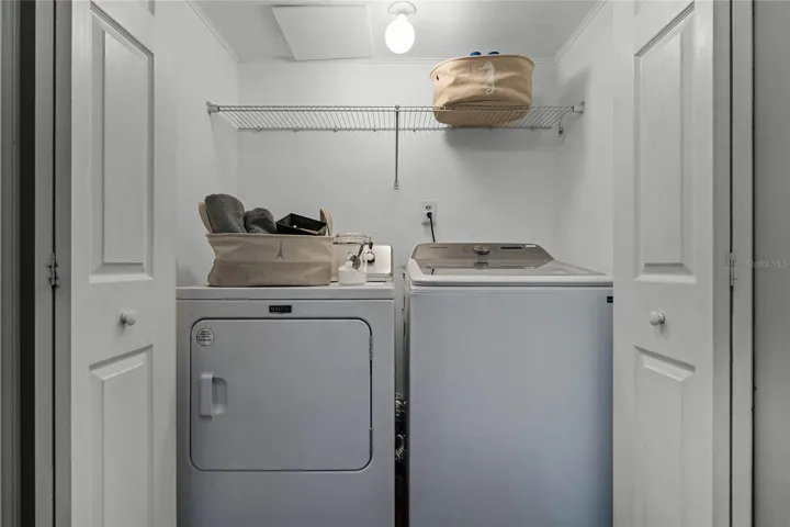 Inside Laundry Closet located downstairs
