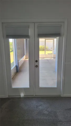 FRENCH DOORS OUT TO PORCH