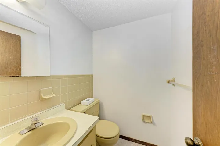 A side half bathroom