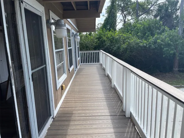 First level 36 feet long balcony