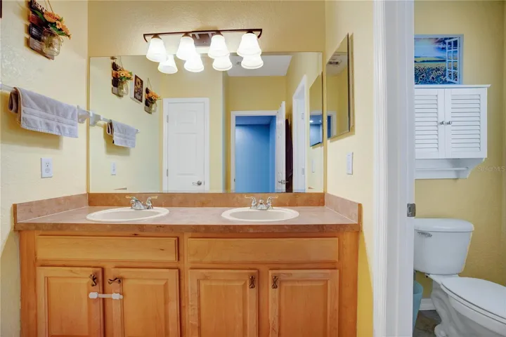 Upstairs Bathroom Double Vanity