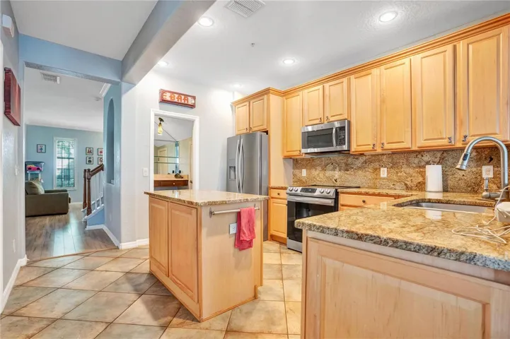 Kitchen From Family Room View