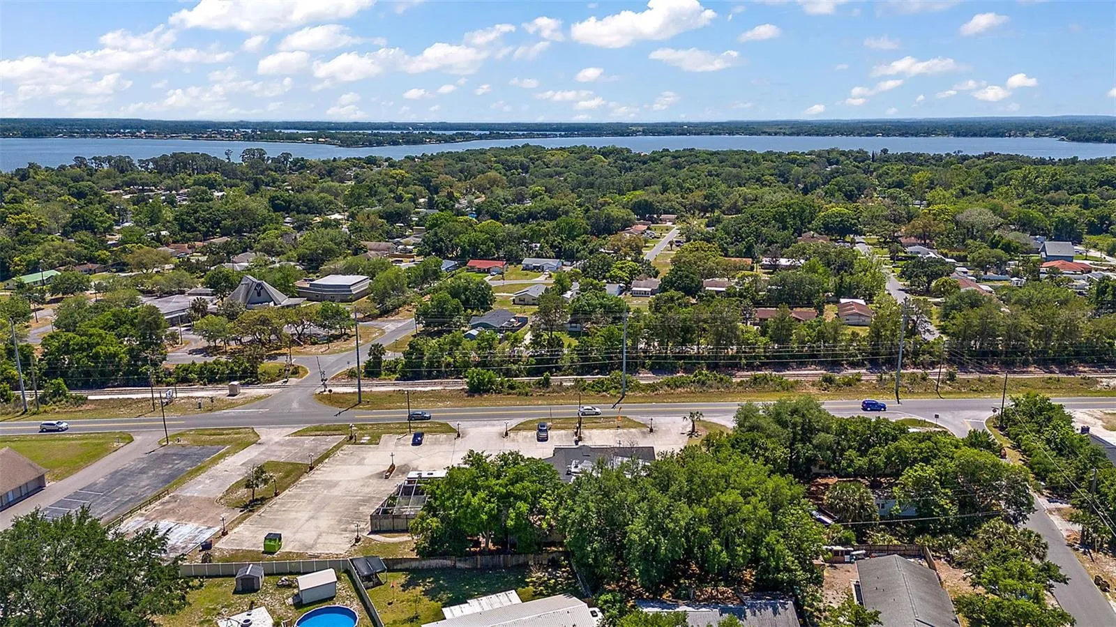 drone looking South