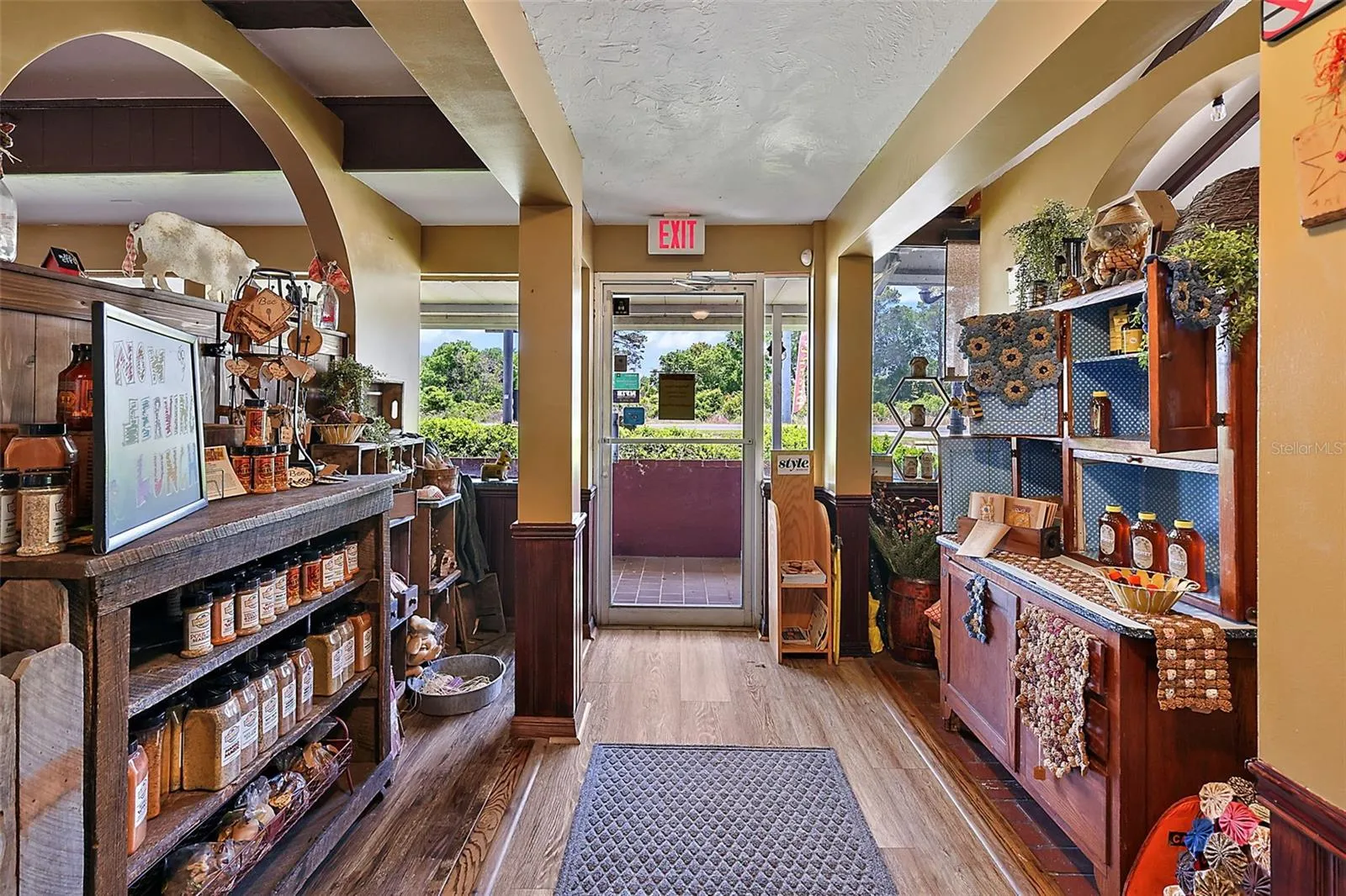 Inside entry area reception