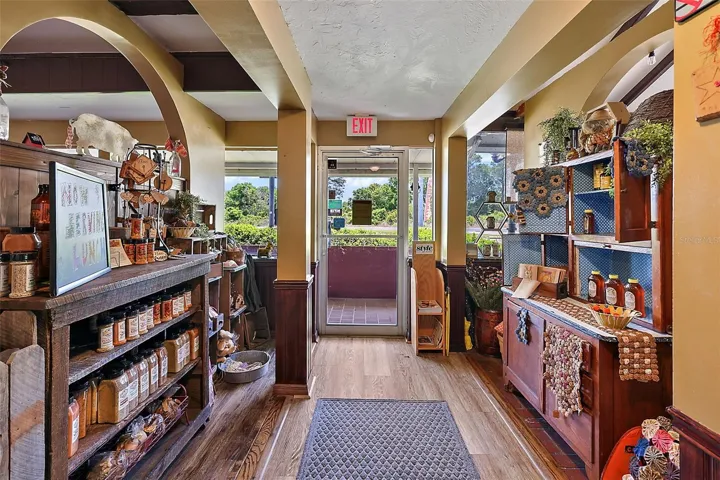 Inside entry area reception