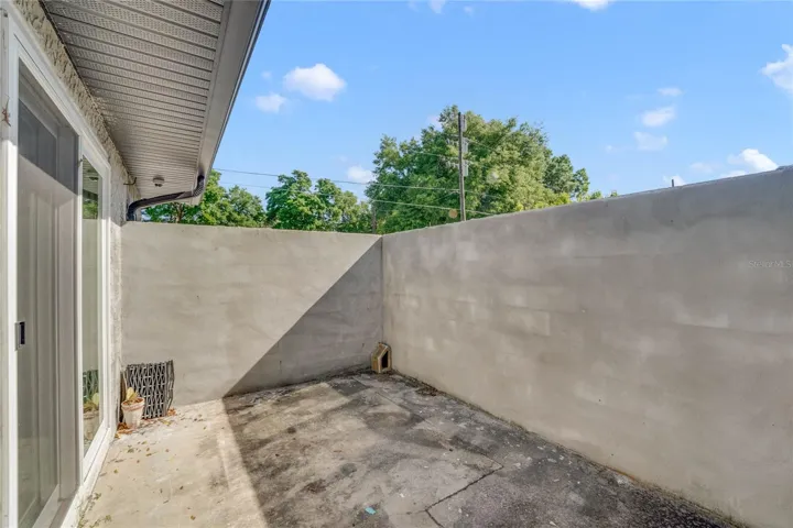 Private patio off of Master Bedroom