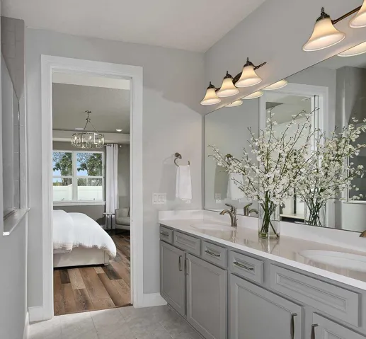 Model Home Design Only. Pictures and furnishings are for illustrative purposes only. Elevations, colors and options may vary. Furniture is for model home staging only.