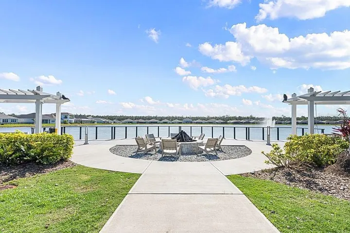 Community Fire Pit with Water Views