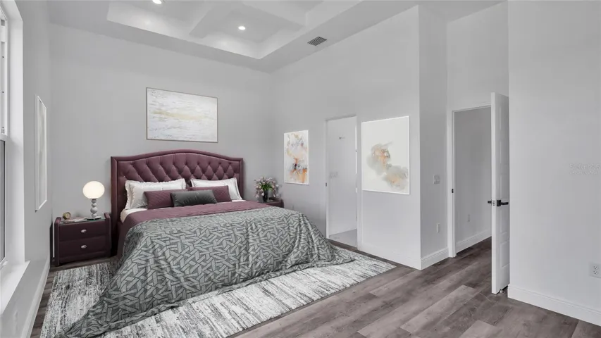 Virtually Staged Primary bedroom