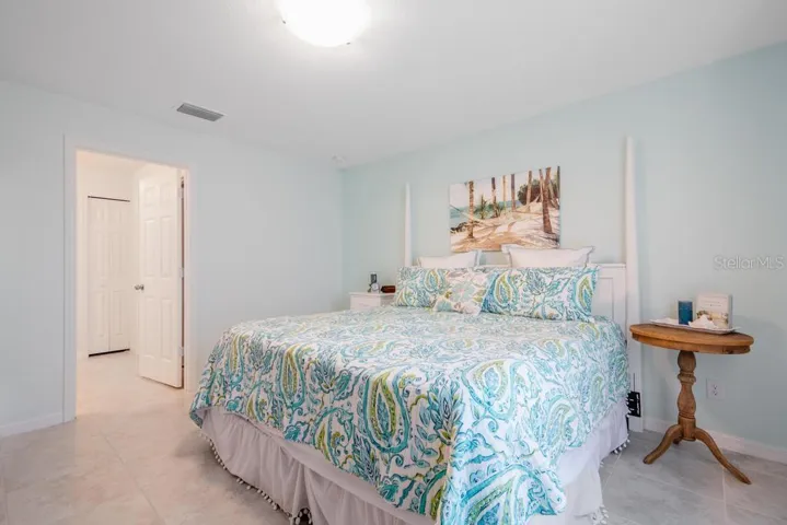 MASTER BEDROOM:  KING SIZE BED is shown