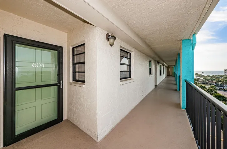 Entrance to unit