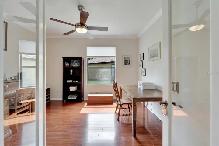 Den w/Glass French Doors