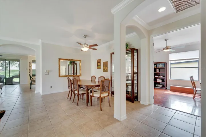 Formal Dining to Den View