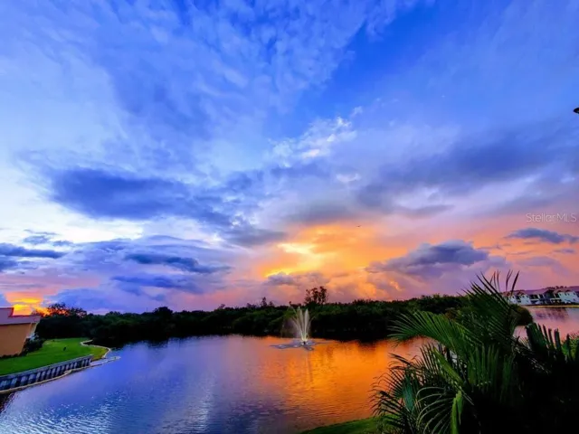 Sunrise over the lagoon.