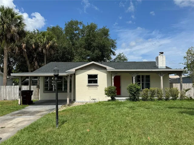 Front Elevation - Carport & Front Porch