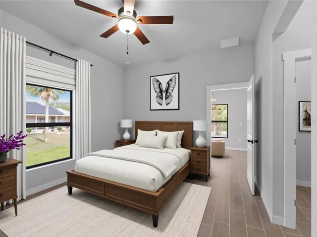 Virtually Staged Bedroom