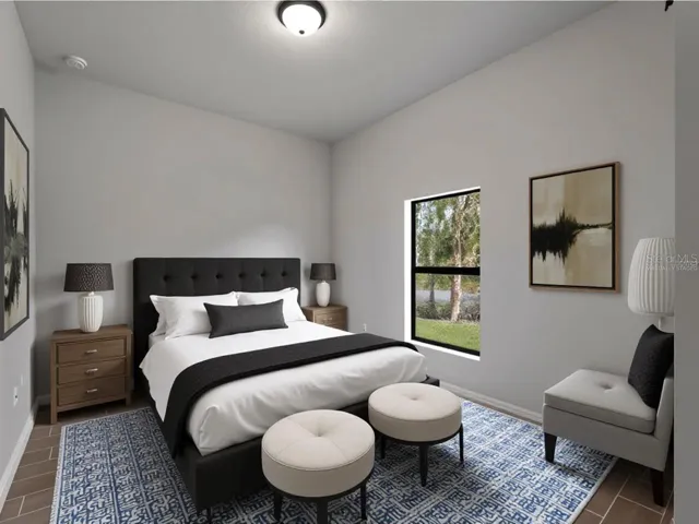 Virtually Staged Bedroom